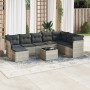 Garden furniture set 9 pieces and light gray synthetic rattan cushions by , Garden sets - Ref: Foro24-3218062, Price: 625,80 ...