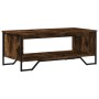 Engineered wood smoked oak coffee table 100x51x40 cm by , Coffee table - Ref: Foro24-848481, Price: 65,50 €, Discount: %