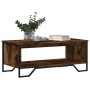 Engineered wood smoked oak coffee table 100x51x40 cm by , Coffee table - Ref: Foro24-848481, Price: 65,50 €, Discount: %