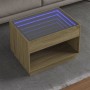 Coffee table with Infinity LED Sonoma oak 70x50x50 cm by , Coffee table - Ref: Foro24-847660, Price: 131,01 €, Discount: %