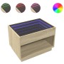 Coffee table with Infinity LED Sonoma oak 70x50x50 cm by , Coffee table - Ref: Foro24-847660, Price: 131,01 €, Discount: %