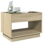 Coffee table with Infinity LED Sonoma oak 70x50x50 cm by , Coffee table - Ref: Foro24-847660, Price: 131,01 €, Discount: %