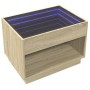 Coffee table with Infinity LED Sonoma oak 70x50x50 cm by , Coffee table - Ref: Foro24-847660, Price: 131,01 €, Discount: %