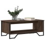 Mesa de centro madera de ingeniería roble marrón 100x51x40 cm de , Mesas de centro - Ref: Foro24-848483, Precio: 74,15 €, Des...