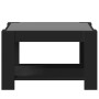 Mesa de centro con LED madera de ingeniería negro 73x53x45 cm de , Mesas de centro - Ref: Foro24-847547, Precio: 136,99 €, De...