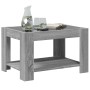 Mesa de centro y LED madera ingeniería gris Sonoma 73x53x45 cm de , Mesas de centro - Ref: Foro24-847551, Precio: 136,99 €, D...