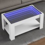 White engineered wood coffee table with LED lights 93x53x45 cm by , Coffee table - Ref: Foro24-847553, Price: 155,17 €, Disco...