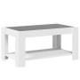 White engineered wood coffee table with LED lights 93x53x45 cm by , Coffee table - Ref: Foro24-847553, Price: 155,17 €, Disco...