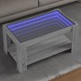 Mitteltisch und LED-Technik aus Sonoma-Engineering-Holz in Grau, 93x53x45 cm. von , Couchtisch - Ref: Foro24-847558, Preis: 1...