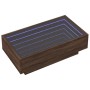 Mesa de centro y LED madera ingeniería marrón roble 90x50x30 cm de , Mesas de centro - Ref: Foro24-847524, Precio: 157,32 €, ...