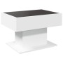 Mesa de centro con luz LED madera ingeniería blanca 70x50x45 cm de , Mesas de centro - Ref: Foro24-847532, Precio: 143,99 €, ...