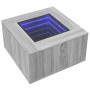 Mesa de centro y LED madera ingeniería gris Sonoma 60x60x40 cm de , Mesas de centro - Ref: Foro24-847572, Precio: 134,24 €, D...