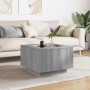 Center table and LED engineered wood in Sonoma gray 60x60x40 cm by , Coffee table - Ref: Foro24-847572, Price: 134,99 €, Disc...