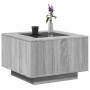 Mesa de centro y LED madera ingeniería gris Sonoma 60x60x40 cm de , Mesas de centro - Ref: Foro24-847572, Precio: 134,24 €, D...