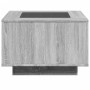 Mesa de centro y LED madera ingeniería gris Sonoma 60x60x40 cm de , Mesas de centro - Ref: Foro24-847572, Precio: 134,24 €, D...