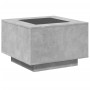 Center table and LED engineered wood in gray concrete 60x60x40cm by , Coffee table - Ref: Foro24-847570, Price: 129,99 €, Dis...