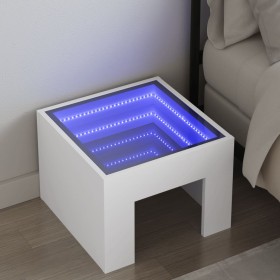 Nachttisch mit LED Infinity weiß 40x40x30 cm von , Nachttische - Ref: Foro24-3284070, Preis: 71,84 €, Rabatt: %