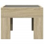 Bedside table with Infinity LED Sonoma oak 40x40x30 cm by , Nightstands - Ref: Foro24-3284072, Price: 68,99 €, Discount: %