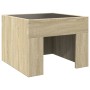 Bedside table with Infinity LED Sonoma oak 40x40x30 cm by , Nightstands - Ref: Foro24-3284072, Price: 69,48 €, Discount: %