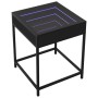 Bedside table with Infinity LED black 40x40x51 cm by , Nightstands - Ref: Foro24-3284091, Price: 75,99 €, Discount: %