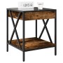 Bedside table with Infinity LED smoked oak 40x40x49 cm by , Nightstands - Ref: Foro24-3284098, Price: 72,68 €, Discount: %