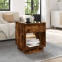 Coffee table with Infinity LED smoked oak 40x40x50 cm by , Coffee table - Ref: Foro24-847648, Price: 77,94 €, Discount: %