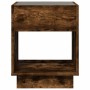 Coffee table with Infinity LED smoked oak 40x40x50 cm by , Coffee table - Ref: Foro24-847648, Price: 77,94 €, Discount: %