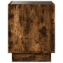 Coffee table with Infinity LED smoked oak 40x40x50 cm by , Coffee table - Ref: Foro24-847648, Price: 77,94 €, Discount: %