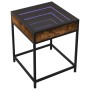 Coffee table with Infinity LED smoked oak 40x40x51 cm by , Coffee table - Ref: Foro24-847674, Price: 73,40 €, Discount: %