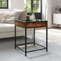 Coffee table with Infinity LED smoked oak 40x40x51 cm by , Coffee table - Ref: Foro24-847674, Price: 73,40 €, Discount: %