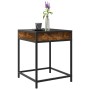 Coffee table with Infinity LED smoked oak 40x40x51 cm by , Coffee table - Ref: Foro24-847674, Price: 73,40 €, Discount: %