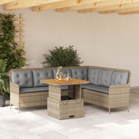 Gartensofagarnitur 2-teilig mit braunen Polyrattan-Kissen. von , Gartensets - Ref: Foro24-3262081, Preis: 488,20 €, Rabatt: %