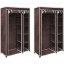 Brown fabric wardrobes 2 units by vidaXL, Wardrobes - Ref: Foro24-60722, Price: 81,99 €, Discount: %