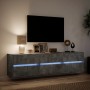 Mueble de TV de pared con LED gris hormigón 180x31x45 cm de , Muebles TV - Ref: Foro24-3307936, Precio: 175,09 €, Descuento: %