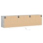 Wall-mounted TV unit with LED in concrete gray, 180x31x45 cm. by , TV Furniture - Ref: Foro24-3307936, Price: 175,09 €, Disco...