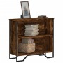 Engineered wood smoked oak bookshelf 80x31x74.5 cm by , Bookcases and shelves - Ref: Foro24-848621, Price: 51,55 €, Discount: %