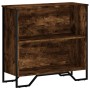 Engineered wood smoked oak bookshelf 80x31x74.5 cm by , Bookcases and shelves - Ref: Foro24-848621, Price: 51,55 €, Discount: %