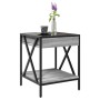 Coffee table with Infinity LED Sonoma gray 40x40x49 cm by , Coffee table - Ref: Foro24-847695, Price: 75,17 €, Discount: %