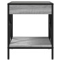 Coffee table with Infinity LED Sonoma gray 40x40x49 cm by , Coffee table - Ref: Foro24-847695, Price: 75,17 €, Discount: %