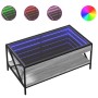 Coffee table with Infinity LED gray Sonoma 90x50x38 cm by , Coffee table - Ref: Foro24-847710, Price: 122,17 €, Discount: %