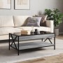 Coffee table with Infinity LED gray Sonoma 90x50x38 cm by , Coffee table - Ref: Foro24-847710, Price: 122,17 €, Discount: %