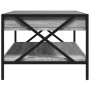 Coffee table with Infinity LED gray Sonoma 90x50x38 cm by , Coffee table - Ref: Foro24-847710, Price: 122,17 €, Discount: %