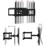 TV wall mount for screens 26''-70'' Max VESA 400x400 mm 40 kg by , Monitor and TV stands - Ref: Foro24-379572, Price: 31,93 €...