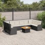 Gartenmöbel-Set und Kissen, 7-teilig, aus schwarzem synthetischem Rattan. von , Gartensets - Ref: Foro24-3262379, Preis: 1,00...