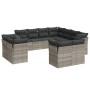 Garden sofa set 11 pieces and gray synthetic rattan cushions by , Garden sets - Ref: Foro24-3218512, Price: 846,89 €, Discoun...