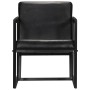 Sillón de cuero auténtico negro de , Sillones - Ref: Foro24-247801, Precio: 228,75 €, Descuento: %