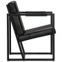 Black genuine leather armchair by , Armchairs - Ref: Foro24-247801, Price: 228,75 €, Discount: %