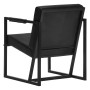 Black genuine leather armchair by , Armchairs - Ref: Foro24-247801, Price: 228,75 €, Discount: %