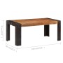 Massiver Esstisch aus Mangoholz 180x90x76 cm von , Küchen- und Esstische - Ref: Foro24-3060202, Preis: 393,18 €, Rabatt: %