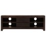 Solid acacia wood TV stand in dark brown, measuring 120x30x40 cm. by , TV Furniture - Ref: Foro24-246098, Price: 245,40 €, Di...